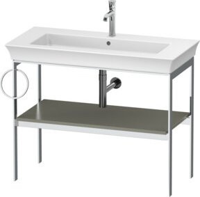 Duravit Waschtisch-Konsole White Tulip in White, matt, B/T: 98,4 x 45 cm, H: 76 cm - Bild 1