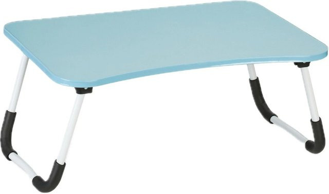 Relaxdays Laptoptisch aus MDF und Eisen, zusammenklappbar, Hellblau, B/T/H: 63 x 40 x 26 cm - Bild 1