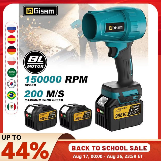 Gisam Elektrischer Turbo Gebläsejetfan mit 150000 RPM bürstenloser Motor für Makita Akkus in Blau - Bild 1