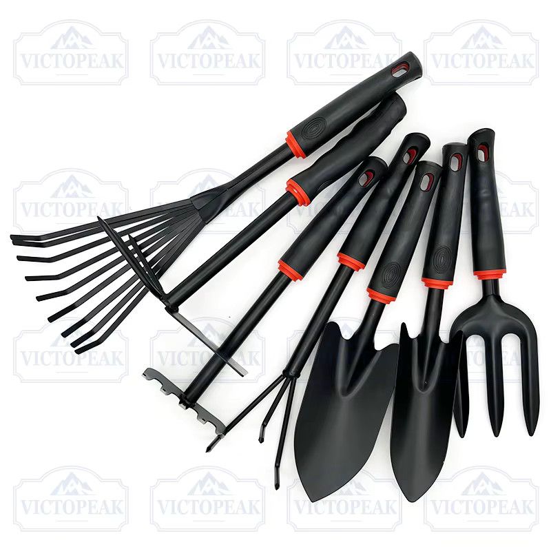 Victopeak Gartenzubehör Set mit Spaten, Schaufel, Rechen, Gabel und Hacke - Bild 4