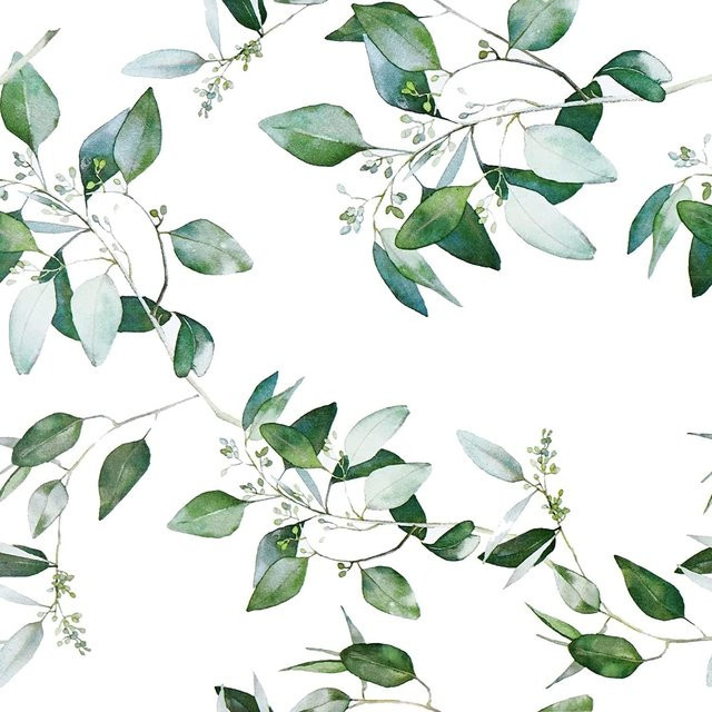 Wipon Kontaktpapier mit grünem Blattmuster im floralen Japanischen Stil, selbstklebende Tapete für Schlafzimmer, Schubladen und Schränke, Breite: 45 cm, Länge: 3 m - Bild 1