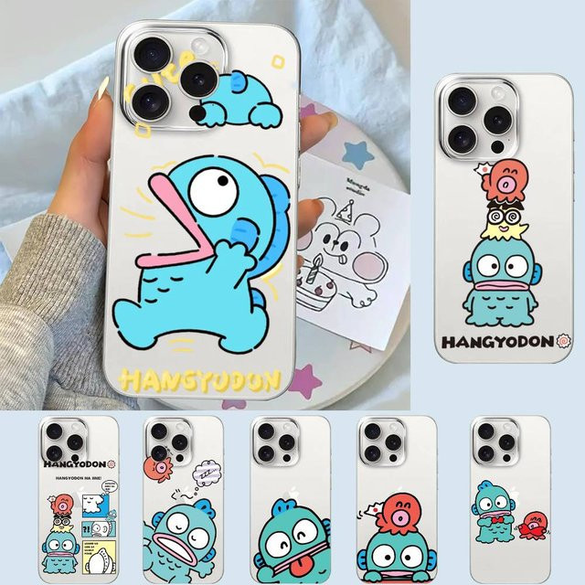 Mesuca H-Hangyodon Handyhülle Transparent für iPhone 11 bis 17 Pro Max Plus Stoßfeste Weiche Schutzhülle - Bild 1