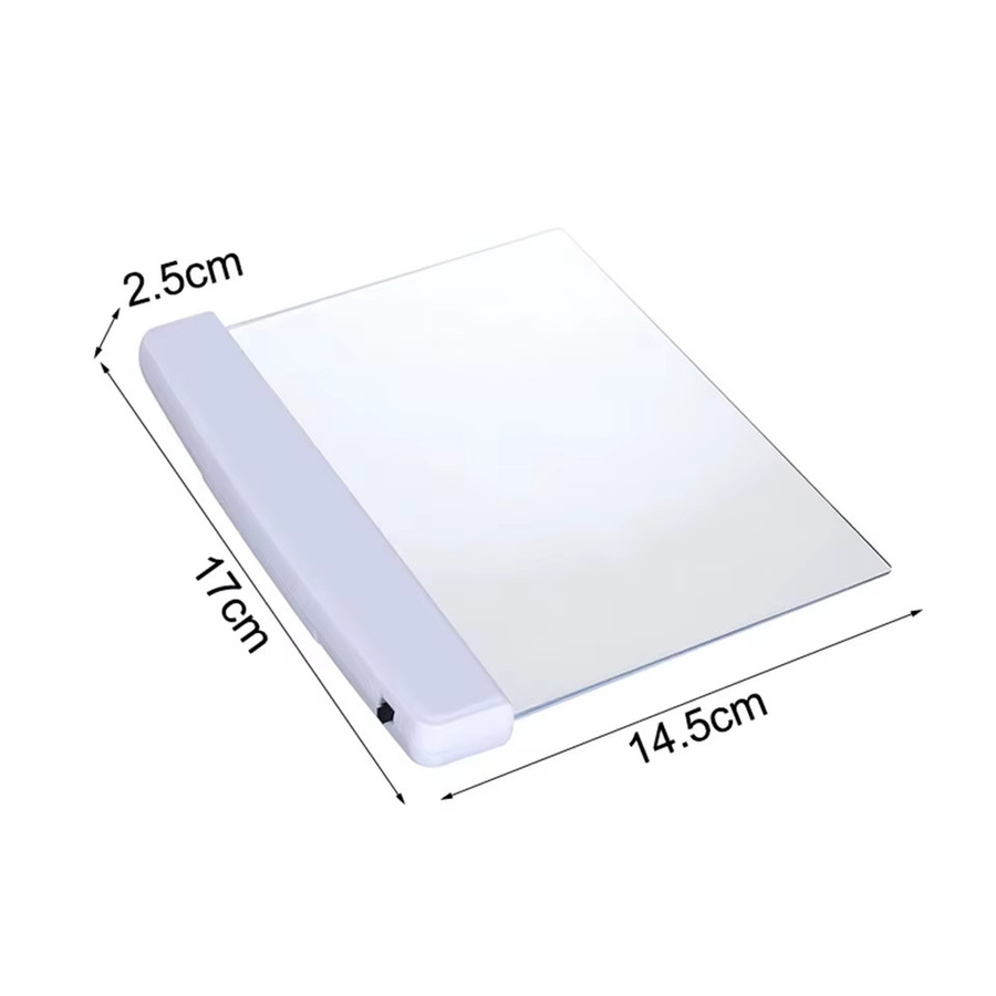 KDULIT LED-Buchlicht in Weiß mit flachem Panel als augenschonende Leselampe und tragbares Nachtlicht für Reisen und das Bett - Bild 3