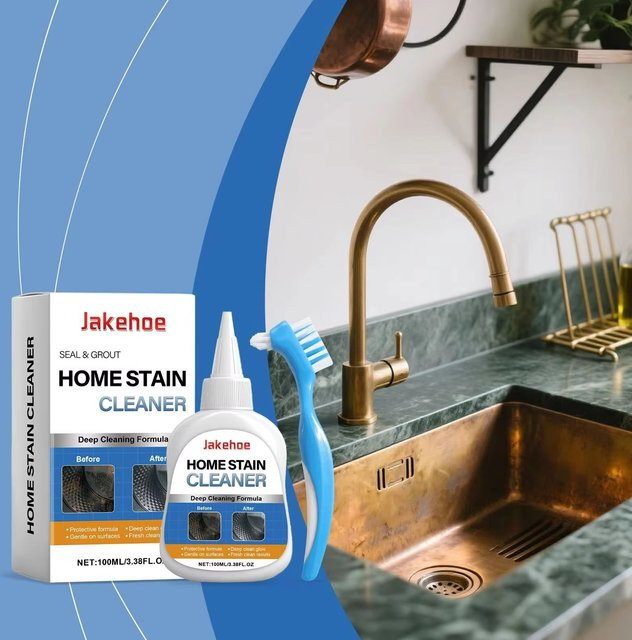 JAKEHOE Allzweck-Reinigungsgel als Hochleistungs-Fleckenentferner für Waschmaschine, Dusche, Badezimmer und Waschbecken inklusive Bürste - Bild 1