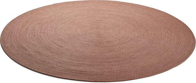 Stern Outdoorteppich Kordel Terra Braun Rund Durchmesser: 220 cm - Bild 1