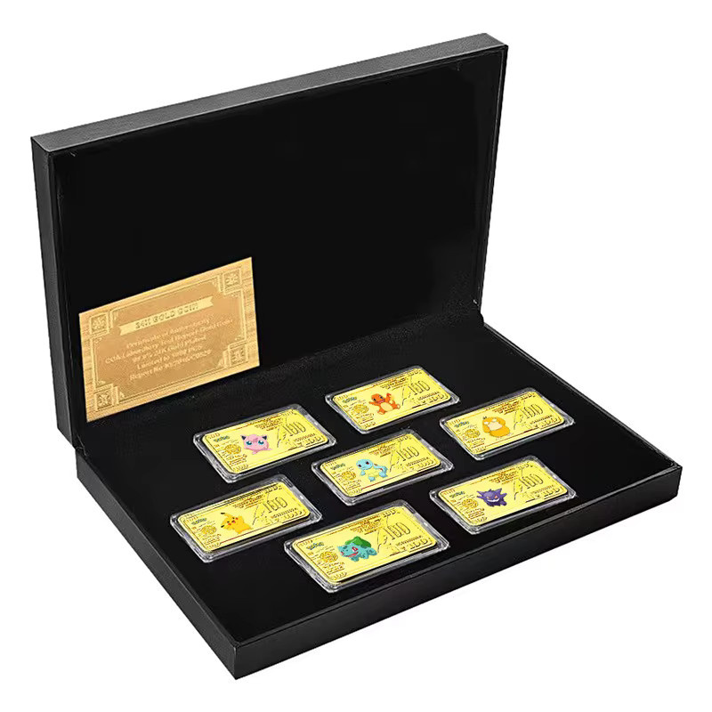 TAKARA TOMY Pokémon Pikachu Quadratische Gedenkmünze, Metall, Gelb - Bild 2