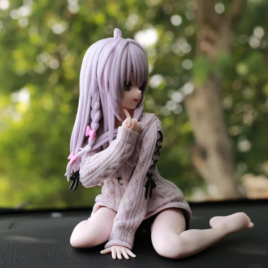 Yiran toy 1 Elaina Anime Figur Strickkleid Hexe Action Figur PVC 15cm - Bild 2