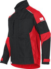 Kübler Jacke ACTIVIQ cotton+ schwarz/mittelrot Größe 3XL - Bild 1