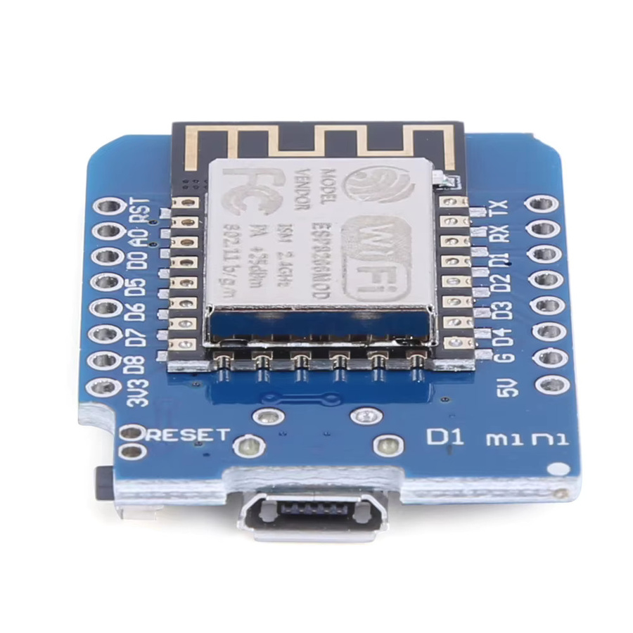 Wemos D1 Mini ESP8266 WIFI Entwicklung Board mit USB-C Anschluss und ESP-12F Modul in Blau - Bild 3