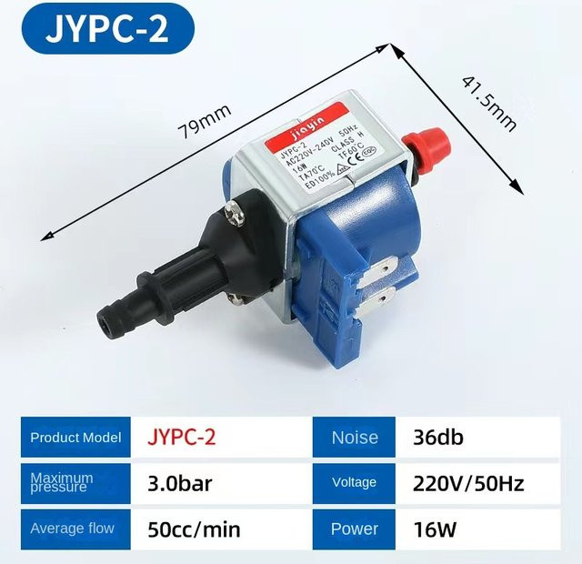 Jiayin JYPC-2 Elektromagnetische Pumpe 16W Magnetventilpumpe in Blau für Hängende Bügelmaschinen - Bild 1