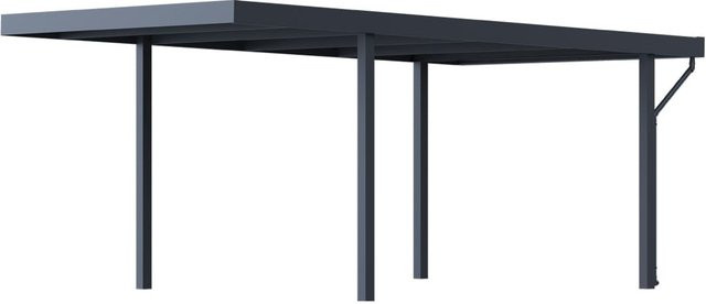 PergoLine Carport aus Stahl in Anthrazit B: 320 cm, T: 550 cm - Bild 1