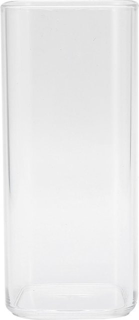 TOMTOP JMS Quadratische Tasse Transparent 250ml Wiederverwendbarer Becher für Tee, Saft und Kaffee - Bild 1