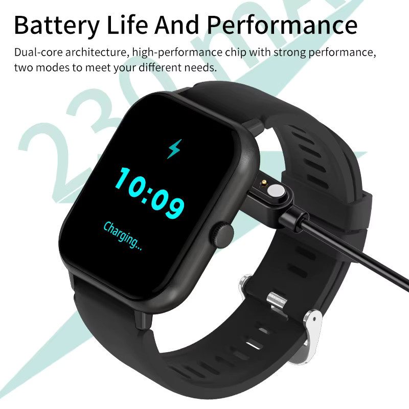 FOXBOX Smartwatch, GPS, Silikon, Schwarz, Unisex - Bild 6