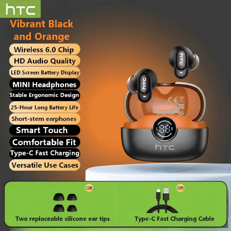 HTC NE79 Bluetooth-In-Ear-Kopfhörer für Sport und Gaming in Schwarz oder Blau - Bild 4