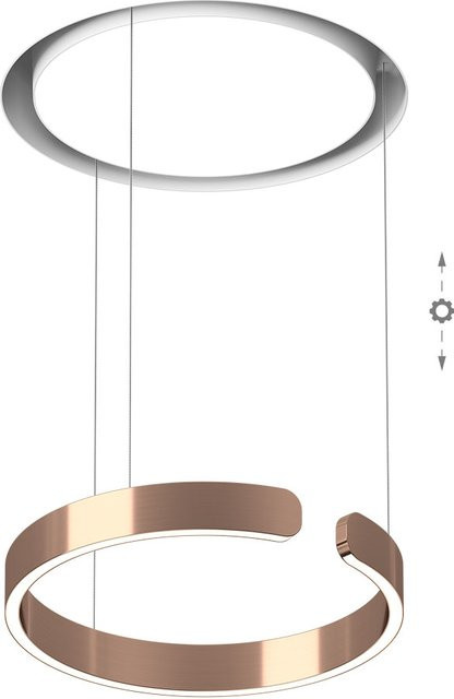 Occhio Mito Cosmo 40 LED-Pendelleuchte in Weiß Matt und Rose Gold mit dimmbarer x-tra warm LED (2200K - 3500K) - Bild 1