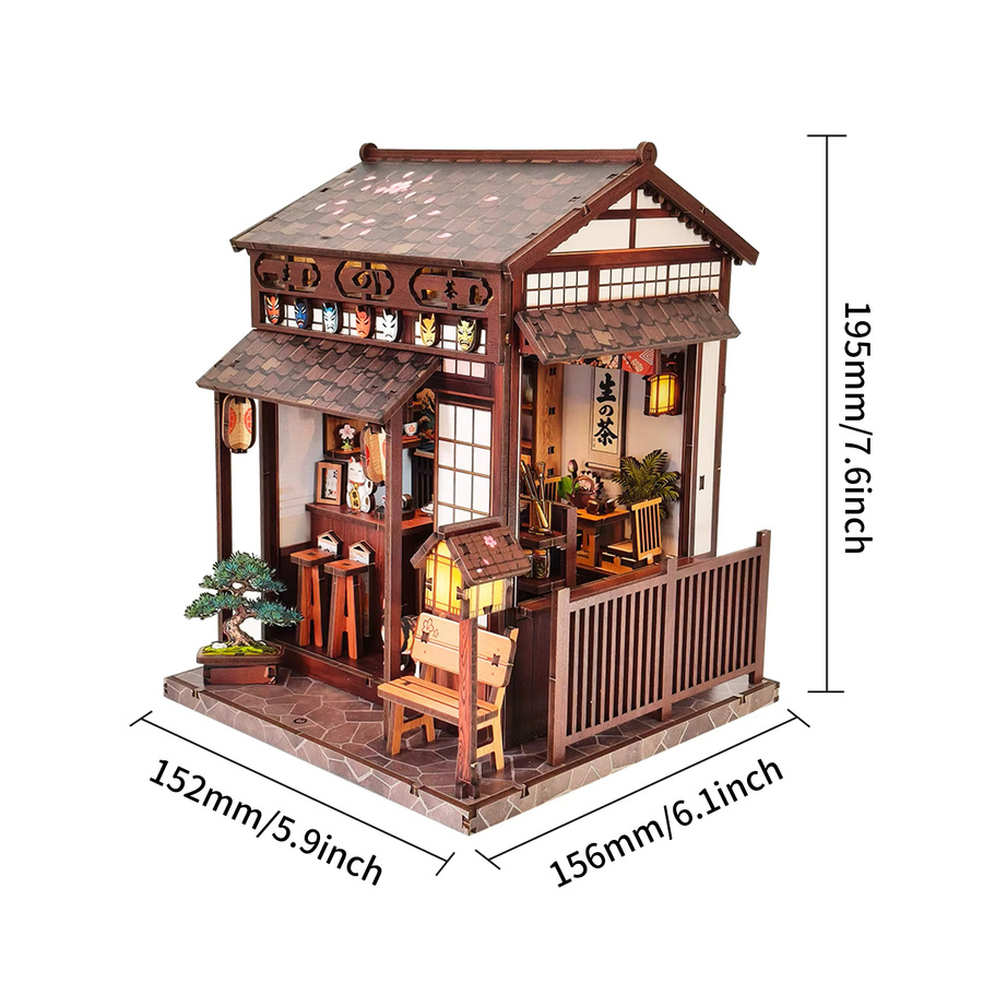 Music Park Die Kirschblütenhütte, 3D-Holzpuzzle, mit Beleuchtung, ab 14 Jahre - Bild 2