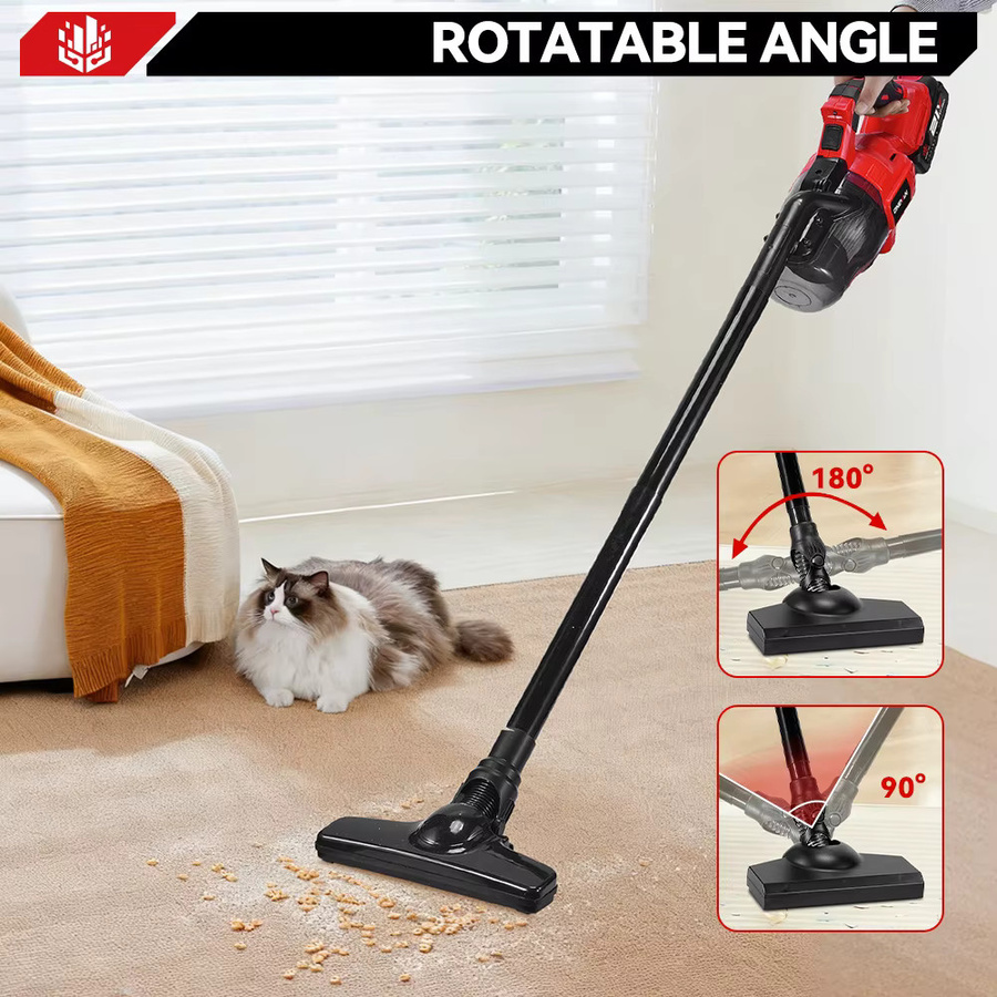 ONEVAN 6-in-1 Kabelloser Handstaubsauger mit 16KPA Saugkraft für Makita 18V Akkus, Rot, ideal zur Reinigung von Tierhaaren und Böden - Bild 3