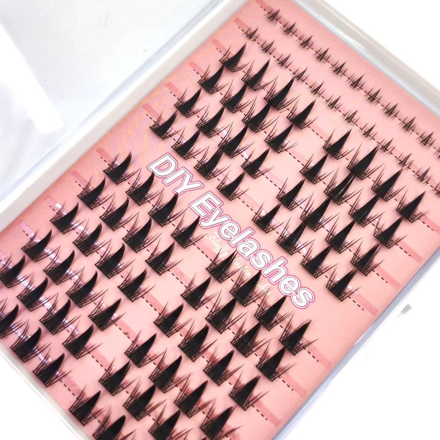3D DIY Segment Falsche Wimpern Manga, Black, Unisex, Natürlich - Bild 2