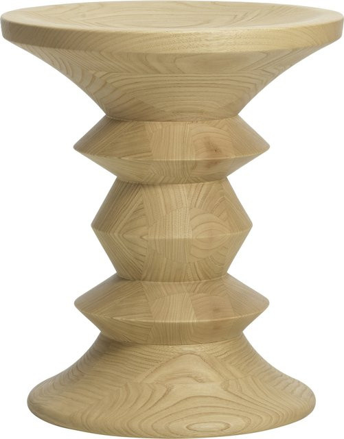 Vitra Hocker aus Nussbaum in Braun mit lackiertem Holzrahmen - Bild 1