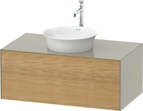 Duravit Waschtischunterschrank White Tulip in Weiß, wandhängend, Breite: 100 cm, Tiefe: 55 cm - Bild 1