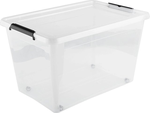 Based Box Jiri mit Deckel, transparent, 60 l - Bild 1