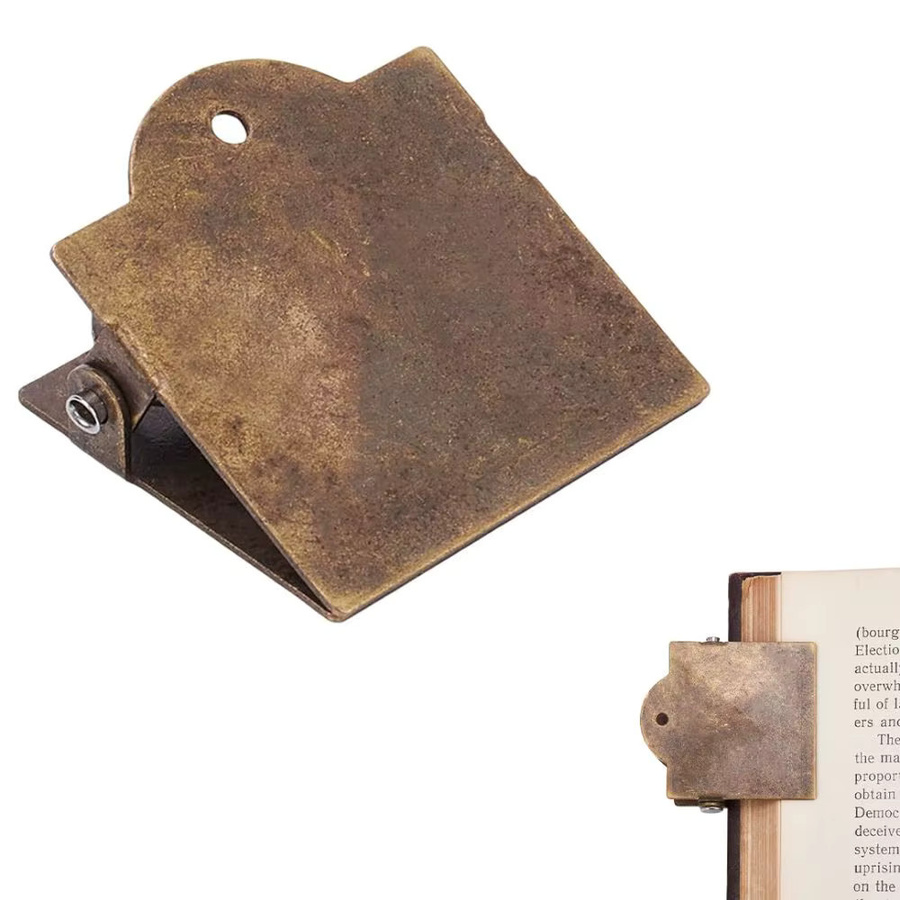 Vintage Metall-Buchklammern in Antik-Bronze für Reisetagebücher und Journaling - Bild 3