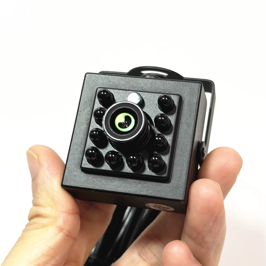 HQCAM USB-Sicherheitskamera mit Nachtsicht und 940nm IR-LED, Full HD 1080P, kompatibel mit Micro-USB und USB-C, Schwarz - Bild 3