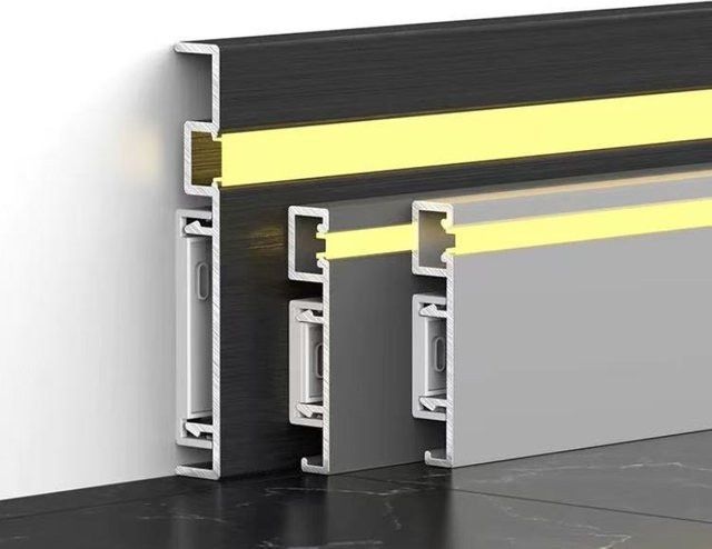 Aluminium LED Profil Oberfläche Montiert mit PC Abdeckung und Hintergrundbeleuchtung von Ksdligh, B/H: 78 x 50 mm - Bild 1