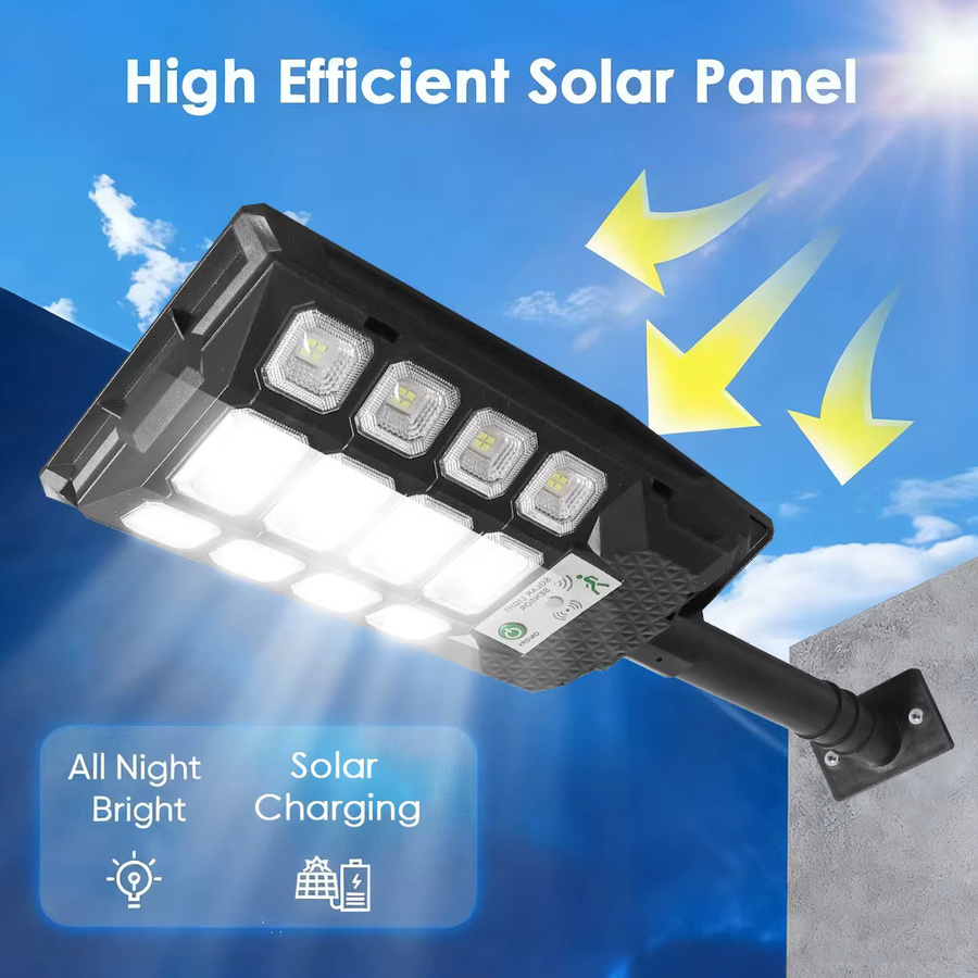UMEXUS LED-Solarlampe für den Außenbereich mit Bewegungsmelder und Dämmerungssensor, weiß-schwarze Wandleuchte für Garten und Hof - Bild 2