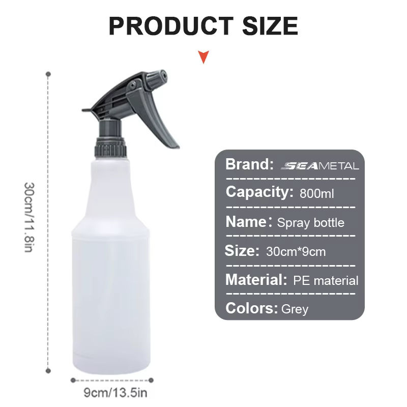 SEAMETAL Autowaschschaum-Sprühflasche mit säure- und alkalibeständiger Düse, 800 ml - Bild 6