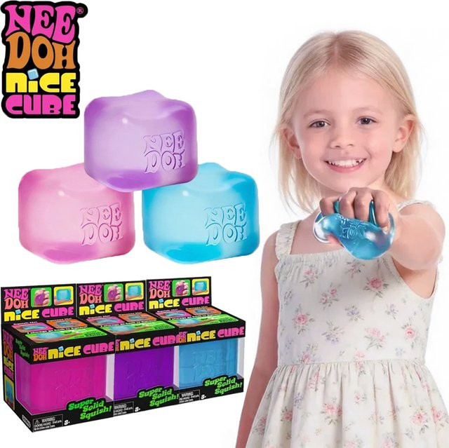 Nee doh Nice Cube, Sensorisches Anti-Stress-Spielzeug, Würfel zur Angstlinderung - Bild 1