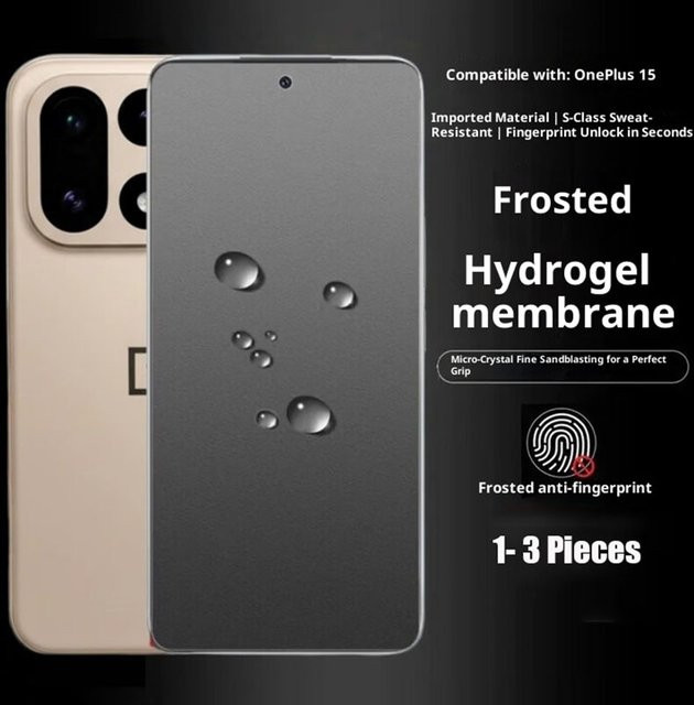 Matte Hydrogel-Schutzfolie für OnePlus 15, 13, 12, 11 in Transparent, 1-3 Stück Set aus weichem TPU - Bild 1