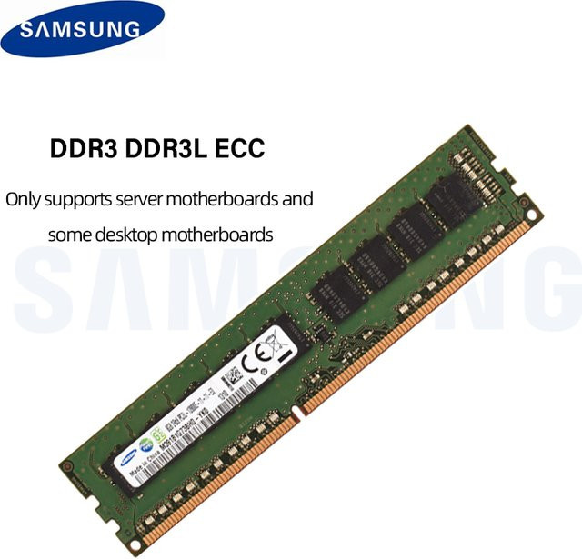 Samsung ECC DDR3L DDR3 RAM Serverspeicher in Grün - Bild 1