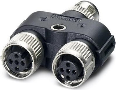 Phoenix Contact Kabeladapter M12 Sensor-Aktor-Verteiler Y-Form Schwarz-Grau 1403627 - Bild 1