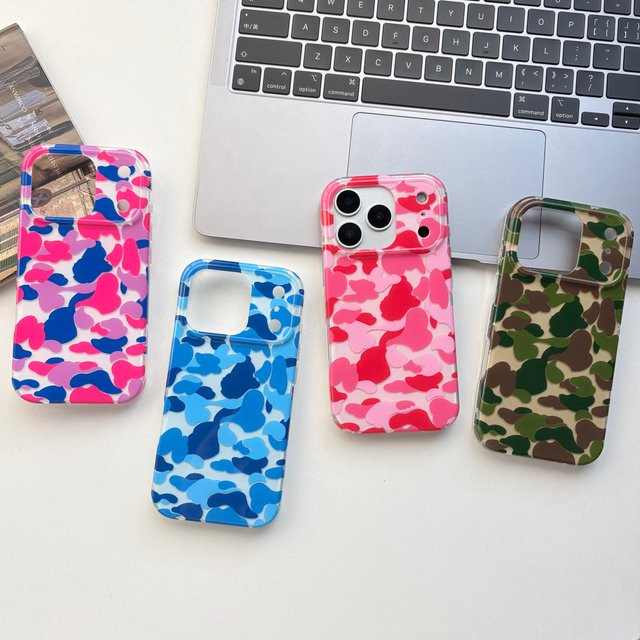 Leuchtende Handyhülle mit Federstruktur für Apple iPhone 11 bis iPhone 17 Pro Max, Multicolor - Bild 1