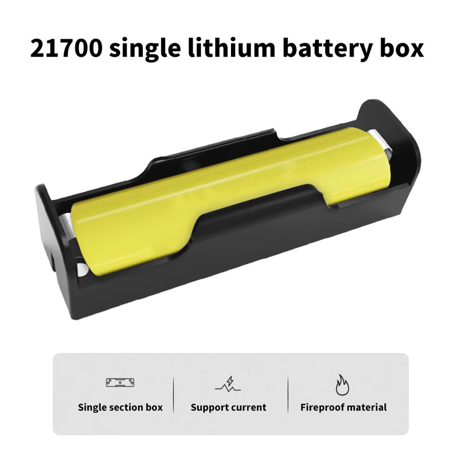 Feuerfestes Batteriegehäuse für 18650 und 21700 Akkus aus PC + ABS in Schwarz für DIY Power Bank Projekte inklusive Schrapnell - Bild 2