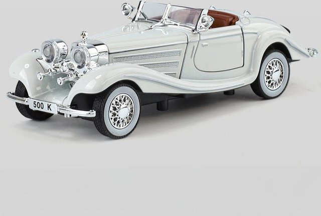 Linyi toy car Mercedes Benz 500K Cabrio Roadster, 1:32, Metall, ab 14 Jahren - Bild 1