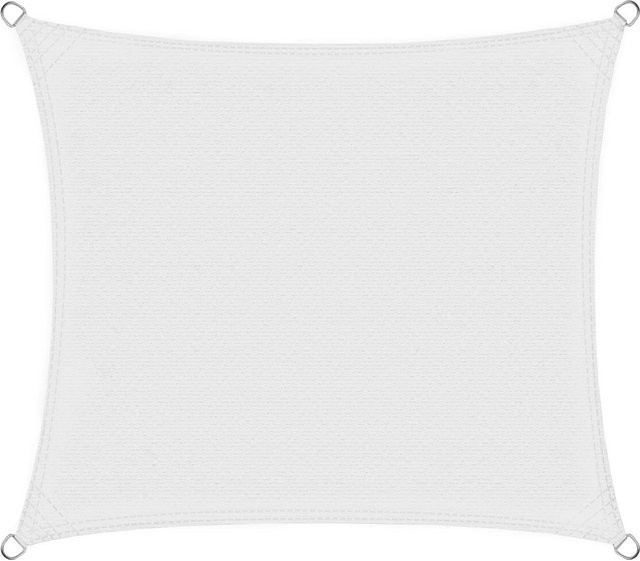 Casa Pura Atmungsaktives Sonnensegel Quadratisch aus Polyester, Weiß, B x B: 300 x 300 cm - Bild 1
