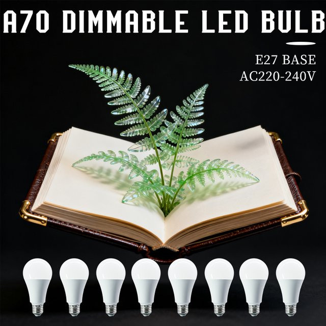 Dimmbare LED-Lampe E27 A70 mit 15 W und 1200 lm, flimmerfreies Licht für dein Zuhause - Bild 1