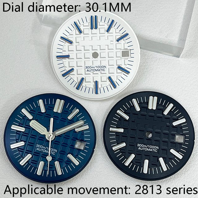 Leuchtzifferblatt 30,1 mm, 8215-Uhrwerk, Uhrenwerk-Zubehörteil - Bild 1