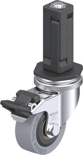 Blickle Lenkrolle LRA-VPA 50K-FI-EV03 mit Feststeller in Schwarz-Grau, Rad-Durchmesser: 50 mm, Tragfähigkeit: 40 kg - Bild 1