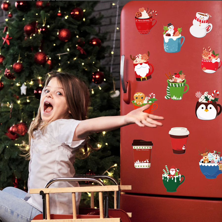 12/24-teiliges Set selbstklebende Notizblöcke mit Weihnachtsmotiv in Mehrfarbig - Bild 5