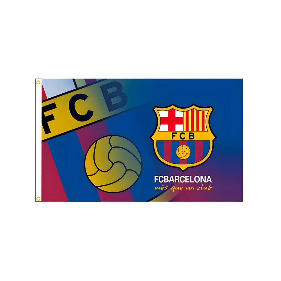 Fußballmannschaftsflagge aus Polyester von LarchNook, Mehrfarbig, B x H: 90 x 60 cm - Bild 2