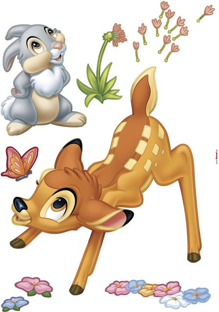 Komar Deko-Sticker Bambi Selbstklebefolie bunt B/H: 50 x 70 cm - Bild 1