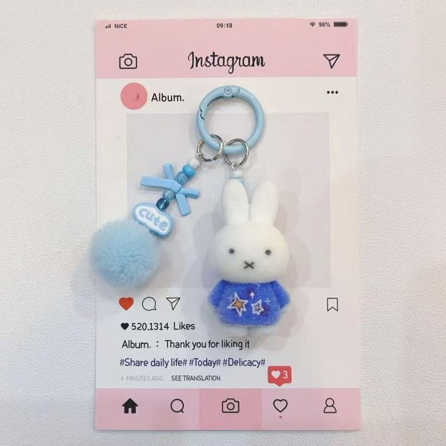 Miffy Schlüsselanhänger, gray, Kinder - Bild 1