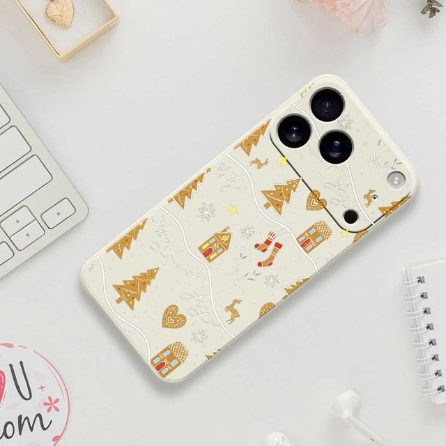 Handyhülle im Weihnachtsstil für iPhone 11 bis iPhone 17 Pro Max Silikon Soft Cover Multicolor - Bild 1