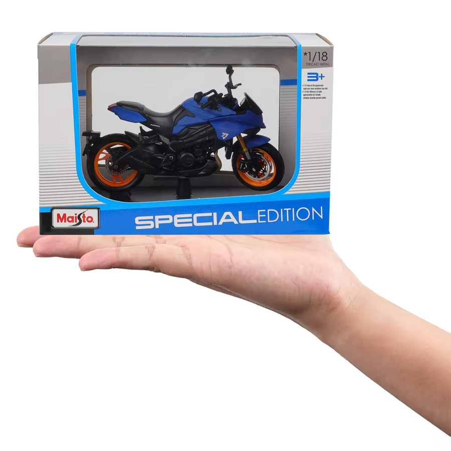 Maisto Suzuki Katana Motorradmodell, 1:18, Blau - Bild 3