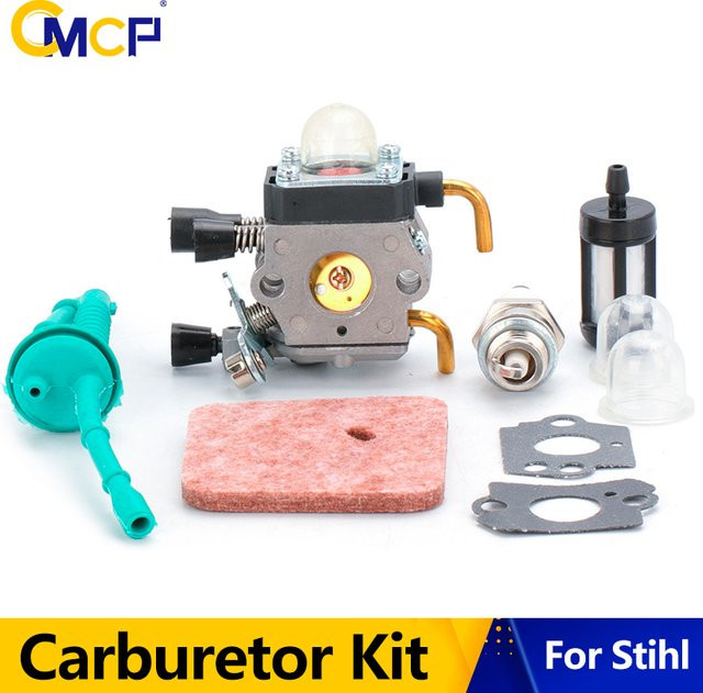 CMCP Vergaser-Set mit Luftfilter und Leitungsdichtung für Stihl Fadentrimmer FS55 FS55R FS55RC KM55 HL45KM55R FS38 - Bild 1