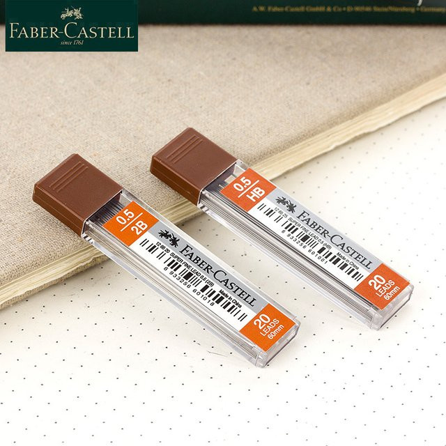 Faber Castell Promotion Graphitmine für Druckbleistifte, 0,5 mm, 2B, transparent - Bild 1