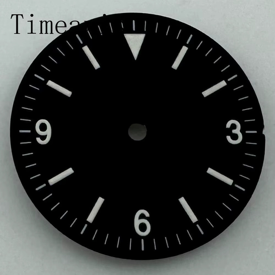 Timeaxis Uhrenteile, Zifferblatt, 28,5 mm, steril leuchtend - Bild 1